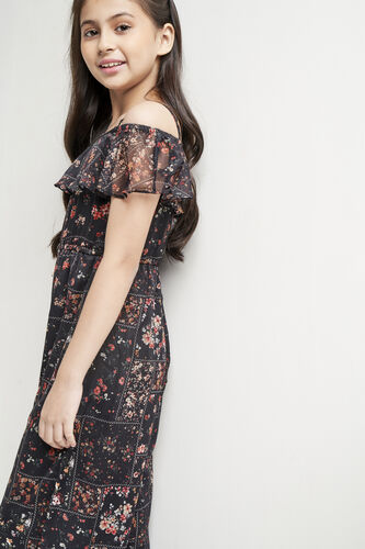 Multi Color Floral Off Shoulder Jumpsuit, Multi Color, image 3
